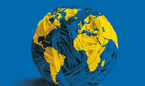 Conception graphique et illustration de couverture de la version livre de l'Atlas 2009 du Monde diplomatique.