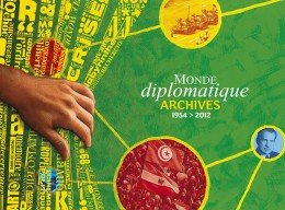 Conception graphique et illustration de couverture du DVD des archives du Monde diplomatique, édition 2013.